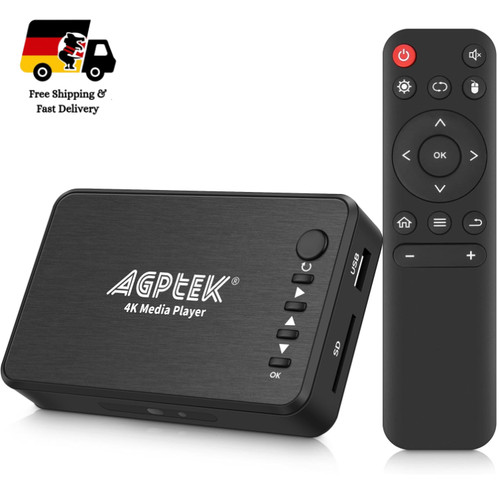 Agptek multimedia player - agptek, 4k